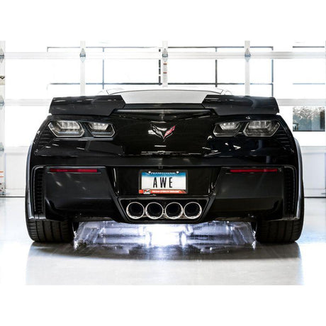 AWE Tuning 14-19 Chevy Corvette C7 Z06/ZR1 (w/o AFM) Touring Edition Axle-Back Exhaust w/Chrome Tips - NP Motorsports