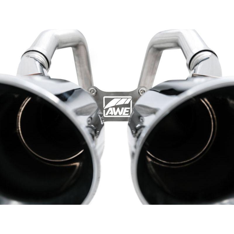 AWE Tuning 14-19 Chevy Corvette C7 Z06/ZR1 (w/o AFM) Track Edition Axle-Back Exhaust w/Chrome Tips - NP Motorsports