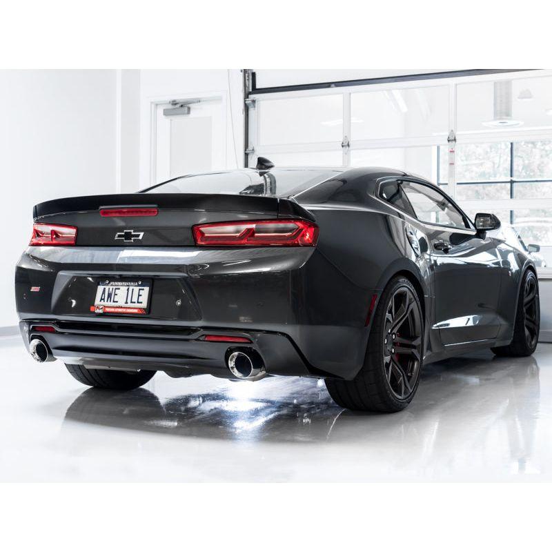 AWE Tuning 16-18 Chevrolet Camaro SS Axle-back Exhaust - Touring Edition (Chrome Silver Tips) - NP Motorsports