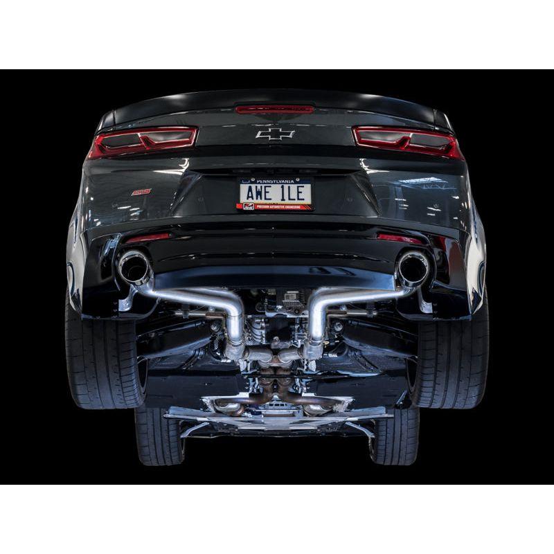 AWE Tuning 16-19 Chevrolet Camaro SS Axle-back Exhaust - Track Edition (Chrome Silver Tips) - NP Motorsports