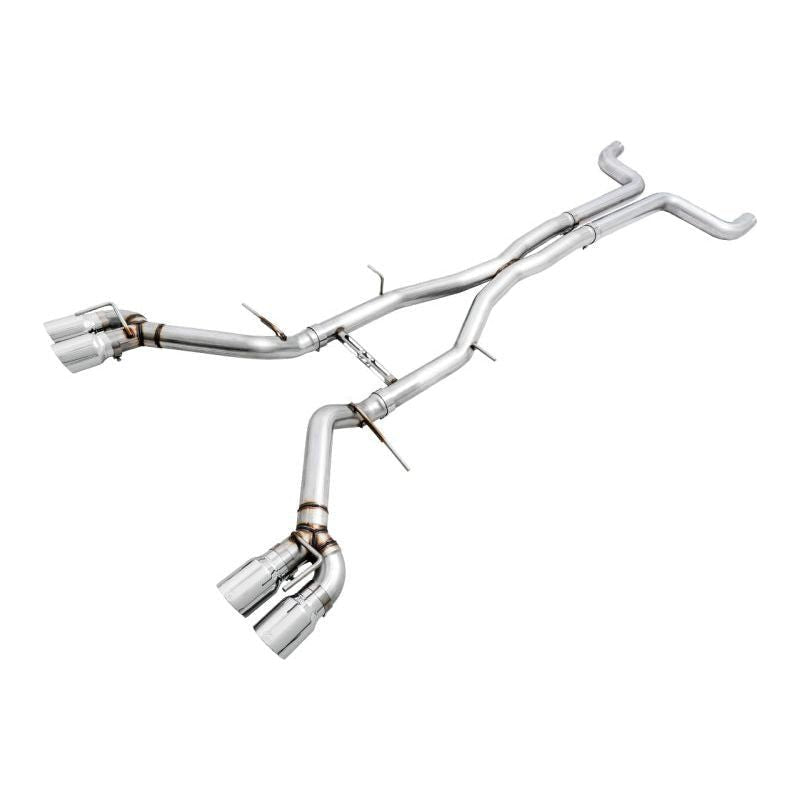AWE Tuning 16-19 Chevy Camaro SS Non-Res Cat-Back Exhaust - Track Edition (Quad Chrome Silver Tips) - NP Motorsports