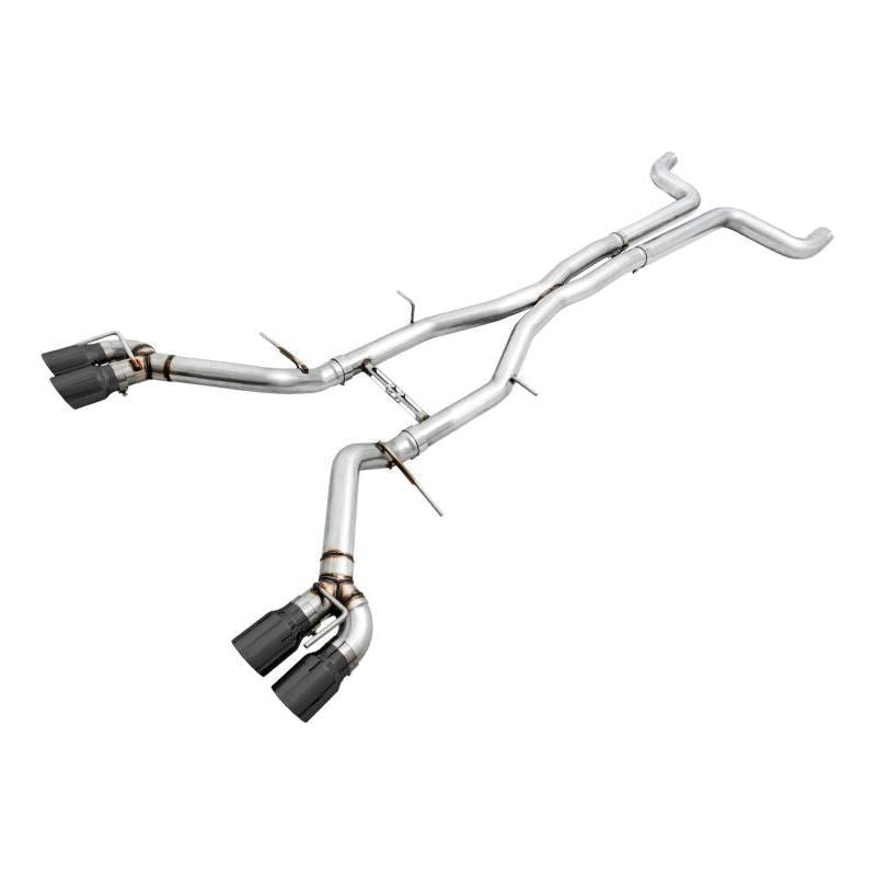 AWE Tuning 16-19 Chevy Camaro SS Non-Res Cat-Back Exhaust - Track Edition (Quad Diamond Black Tips) - NP Motorsports