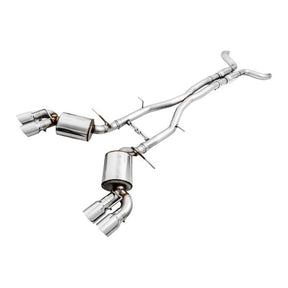 AWE Tuning 16-19 Chevy Camaro SS Res Cat-Back Exhaust -Touring Edition (Quad Chrome Silver Tips) - NP Motorsports