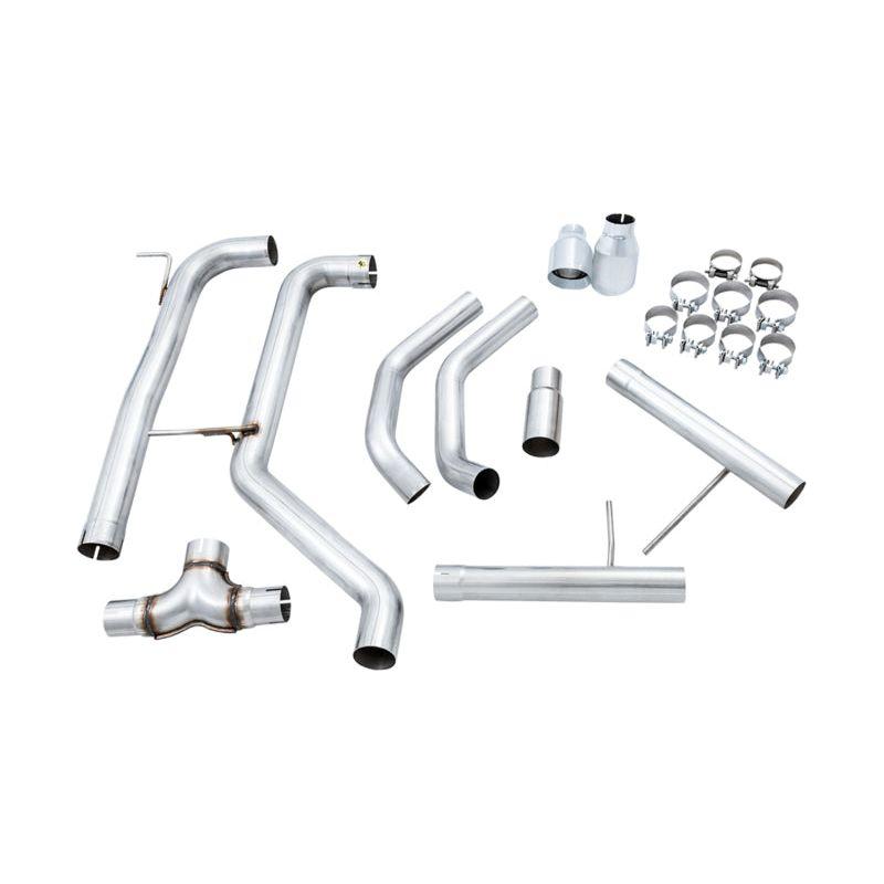 AWE Tuning 18-21 Volkswagen Jetta GLI Mk7 Track Edition Exhaust - Chrome Silver Tips (Fits OEM DP) - NP Motorsports