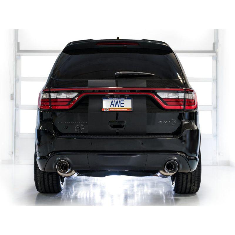 AWE Tuning 18-23 Dodge Durango SRT & Hellcat Track Edition Exhaust - Chrome Silver Tips - NP Motorsports