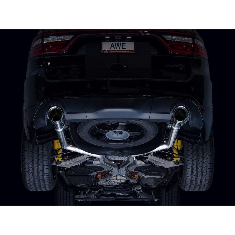 AWE Tuning 18-23 Dodge Durango SRT & Hellcat Track Edition Exhaust - Chrome Silver Tips - NP Motorsports