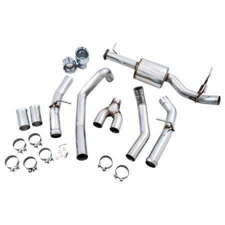 AWE Tuning 19-21 RAM 1500 5.7L (w/Cutouts) 0FG Dual Rear Exit Cat-Back Exhaust - Chrome Silver Tips - NP Motorsports