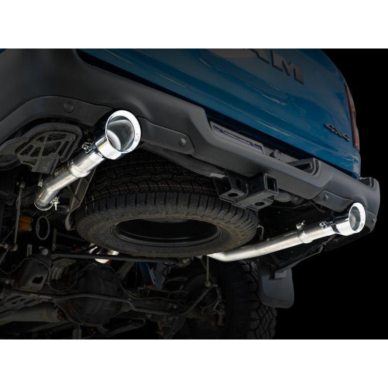 AWE Tuning 19-21 RAM 1500 5.7L (w/Cutouts) 0FG Dual Rear Exit Cat-Back Exhaust - Chrome Silver Tips - NP Motorsports