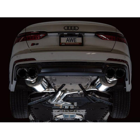 AWE Tuning 19-23 Audi C8 S6/S7 2.9T V6 AWD Touring Edition Exhaust - Diamond Black Tips - NP Motorsports