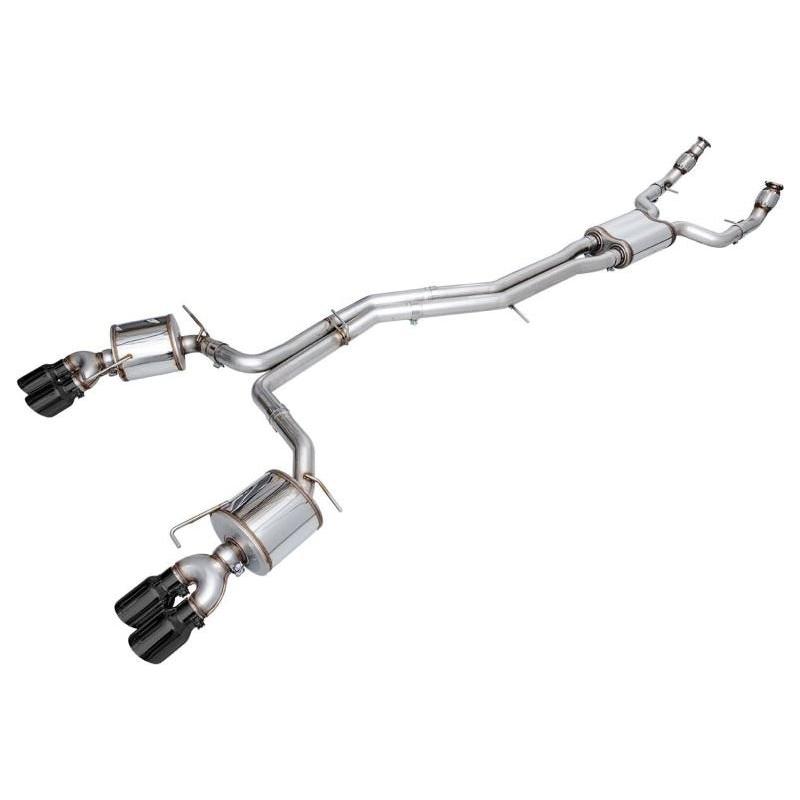 AWE Tuning 19-23 Audi C8 S6/S7 2.9T V6 AWD Touring Edition Exhaust - Diamond Black Tips - NP Motorsports