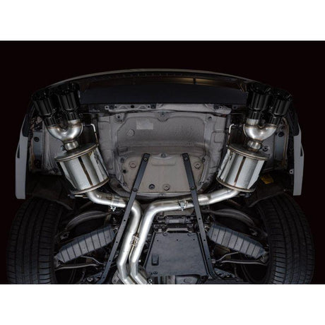 AWE Tuning 19-23 Audi C8 S6/S7 2.9T V6 AWD Touring Edition Exhaust - Diamond Black Tips - NP Motorsports