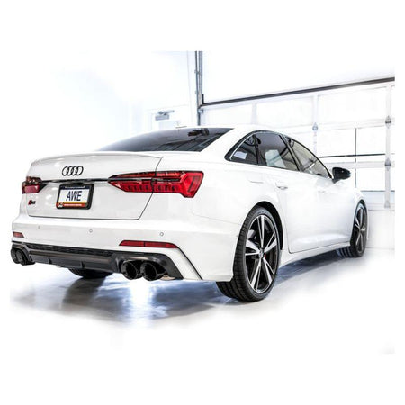 AWE Tuning 19-23 Audi C8 S6/S7 2.9T V6 AWD Touring Edition Exhaust - Diamond Black Tips - NP Motorsports