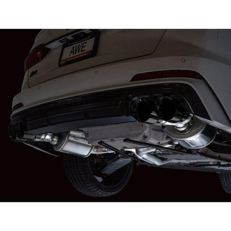 AWE Tuning 19-23 Audi C8 S6/S7 2.9T V6 AWD Touring Edition Exhaust - Diamond Black Tips - NP Motorsports