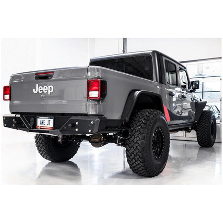 AWE Tuning 20-21 Jeep Gladiator JT 3.6L Tread Edition Cat-Back Dual Exhaust - Diamond Black Tip - NP Motorsports