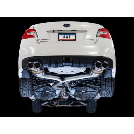 AWE Tuning 2015+ Subaru WRX VA Sedan Touring Edition Exhaust - Chrome Silver Tips (102mm) - NP Motorsports