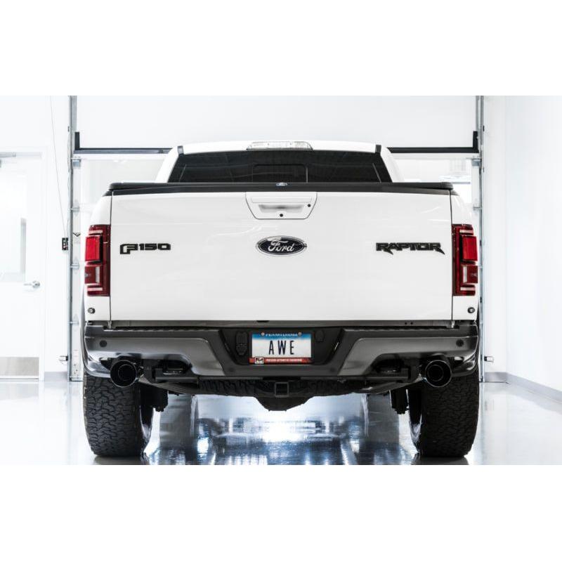 AWE Tuning 2017+ Ford Raptor 0 FG Performance Exhaust System - w/ Diamond Black Tips - NP Motorsports