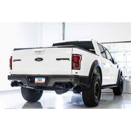 AWE Tuning 2017+ Ford Raptor 0 FG Performance Exhaust System - w/ Diamond Black Tips - NP Motorsports