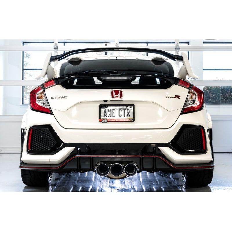 AWE Tuning 2017+ Honda Civic Type R Touring Edition Exhaust w/Front & Mid Pipes - Chrome Silver Tips - NP Motorsports