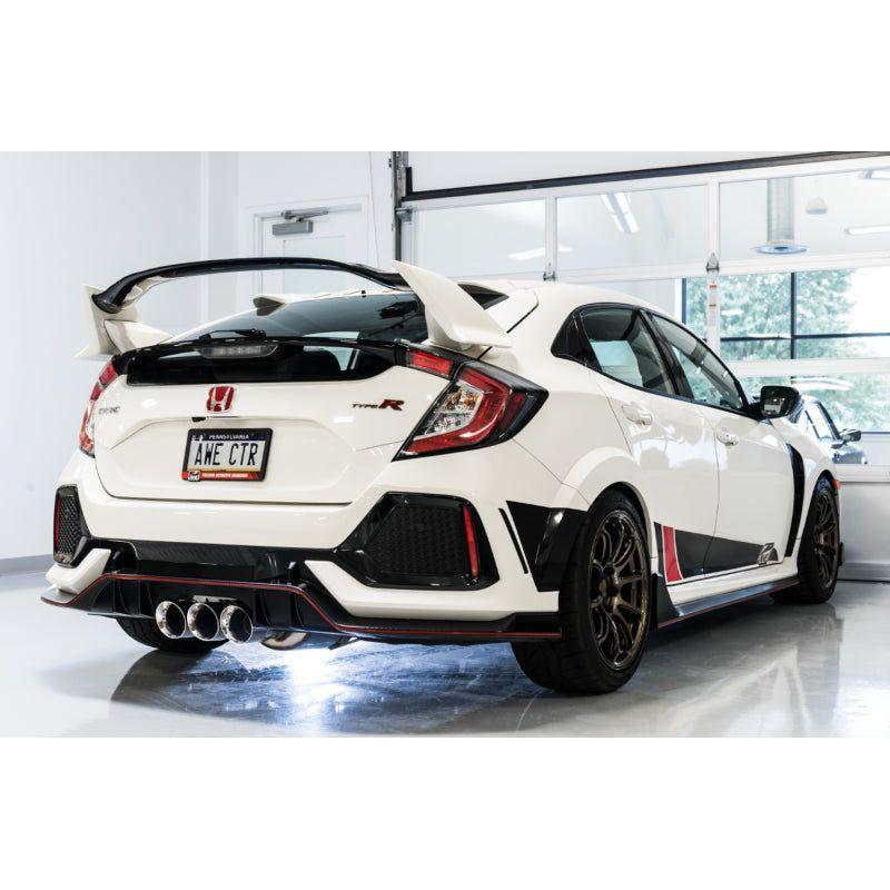 AWE Tuning 2017+ Honda Civic Type R Touring Edition Exhaust w/Front & Mid Pipes - Chrome Silver Tips - NP Motorsports