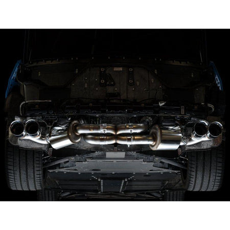 AWE Tuning 2020 Chevrolet Corvette (C8) Touring Edition Exhaust - Quad Chrome Silver Tips - NP Motorsports