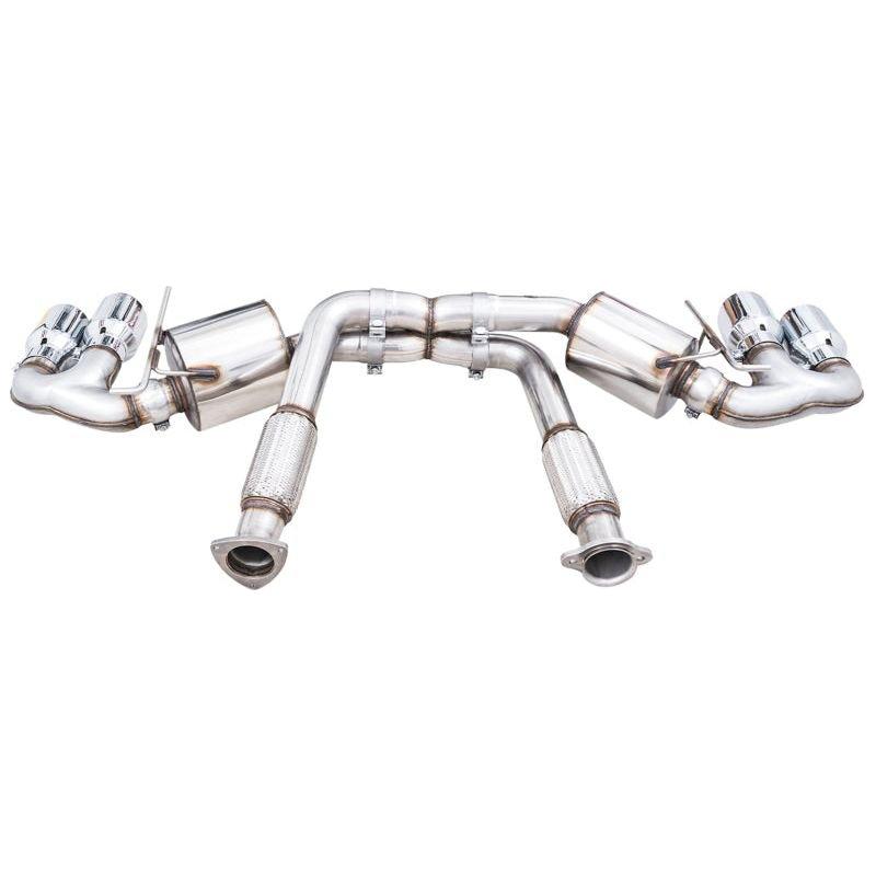 AWE Tuning 2020 Chevrolet Corvette (C8) Touring Edition Exhaust - Quad Chrome Silver Tips - NP Motorsports