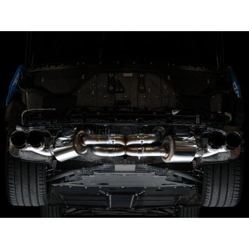 AWE Tuning 2020 Chevrolet Corvette (C8) Touring Edition Exhaust - Quad Diamond Black Tips - NP Motorsports