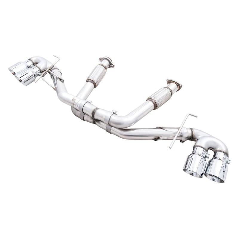 AWE Tuning 2020 Chevrolet Corvette (C8) Track Edition Exhaust - Quad Chrome Silver Tips - NP Motorsports