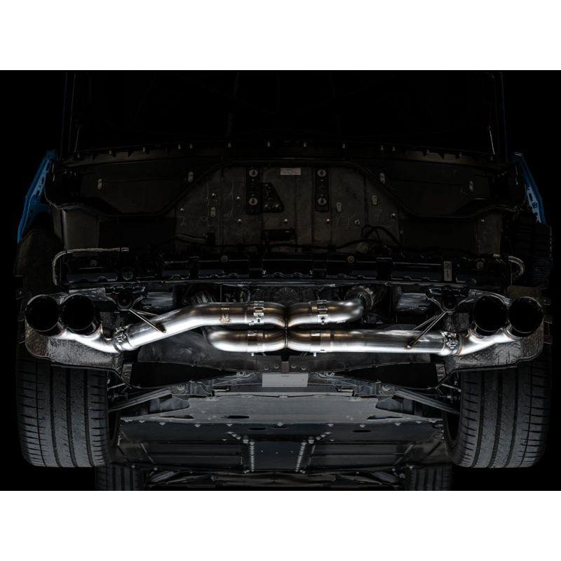 AWE Tuning 2020 Chevrolet Corvette (C8) Track Edition Exhaust - Quad Diamond Black Tips - NP Motorsports