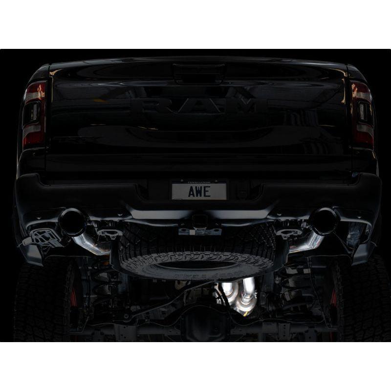 AWE Tuning 2021 RAM 1500 TRX 0FG Cat-Back Exhaust - Diamond Black Tips - NP Motorsports