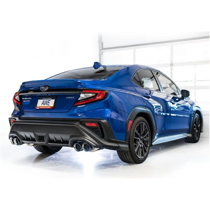 AWE Tuning 2022+ VB Subaru WRX Touring Edition Exhaust - Chrome Silver Tips - NP Motorsports