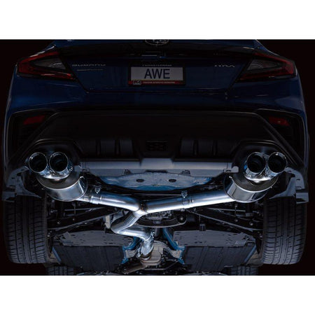 AWE Tuning 2022+ VB Subaru WRX Touring Edition Exhaust - Chrome Silver Tips - NP Motorsports