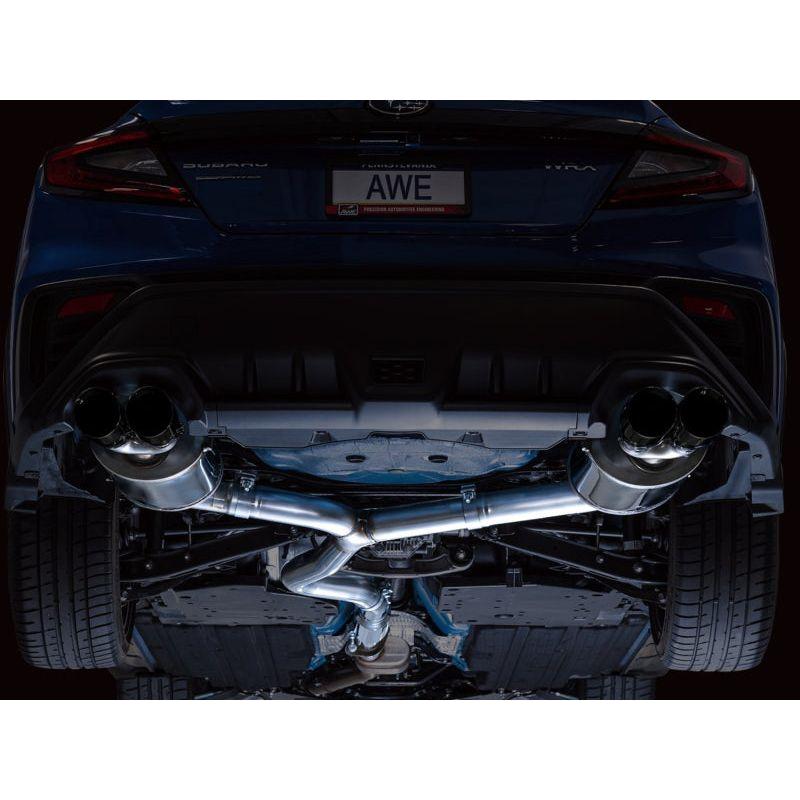 AWE Tuning 2022+ VB Subaru WRX Touring Edition Exhaust - Diamond Black Tips - NP Motorsports