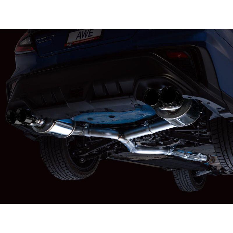 AWE Tuning 2022+ VB Subaru WRX Touring Edition Exhaust - Diamond Black Tips - NP Motorsports