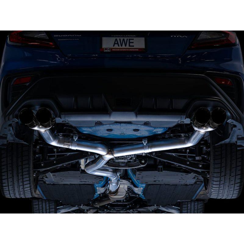 AWE Tuning 2022+ VB Subaru WRX Track Edition Exhaust - Diamond Black Tips - NP Motorsports