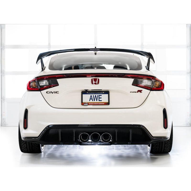 AWE Tuning 2023 Honda Civic Type R FL5 Touring Edition Exhaust w/ Triple Chrome Silver Tips - NP Motorsports