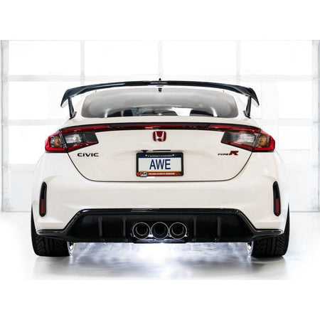AWE Tuning 2023 Honda Civic Type R FL5 Track Edition Exhaust w/ Triple Chrome Silver Tips - NP Motorsports