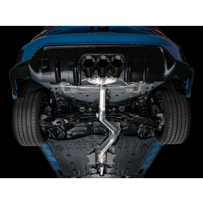 AWE Tuning 2023 Honda Civic Type R FL5 Track Edition Exhaust w/ Triple Diamond Black Tips - NP Motorsports