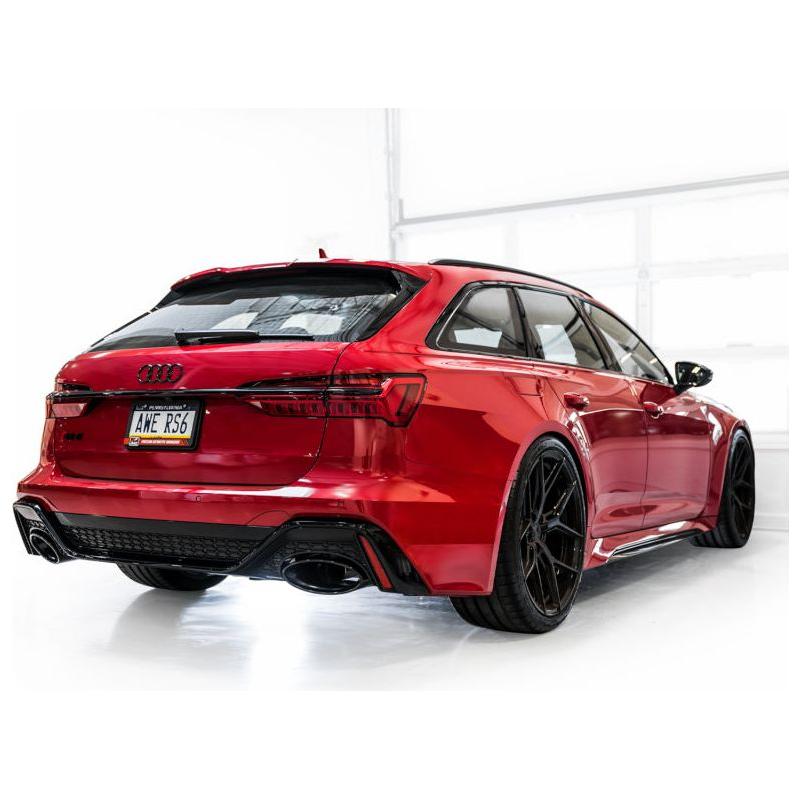 AWE Tuning 21-23 Audi C8 RS6/RS7 SwitchPath Cat-back Exhaust - Diamond Black Tips - NP Motorsports