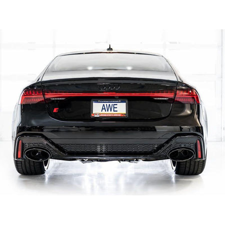 AWE Tuning 21-23 Audi C8 RS6/RS7 SwitchPath Cat-back Exhaust - Diamond Black Tips - NP Motorsports