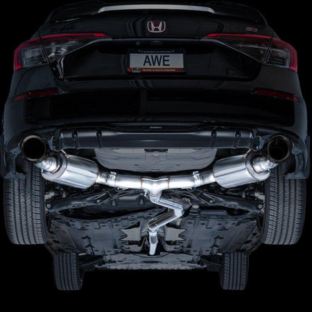 AWE Tuning 22+ Honda Civic Si/Acura Integra Touring Edition Catback Exhaust - Dual Diamond Black Tip - NP Motorsports