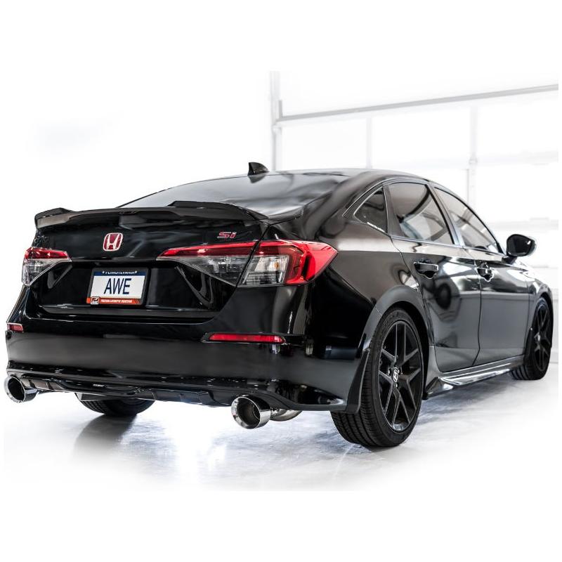 AWE Tuning 22+ Honda Civic Si/Acura Integra Track Edition Catback Exhaust - Dual Chrome Silver Tips - NP Motorsports