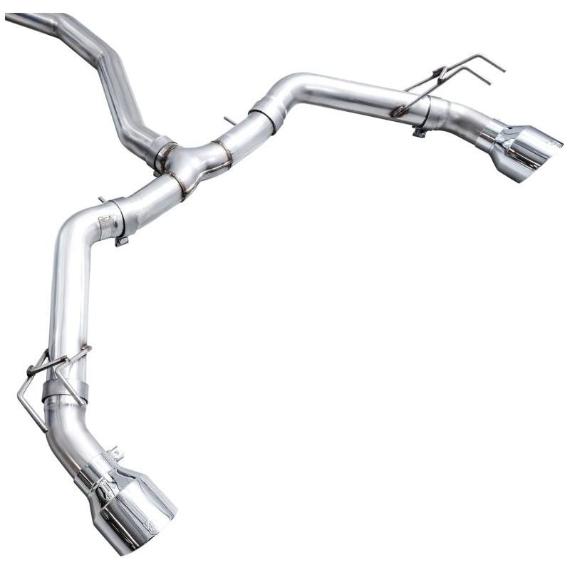 AWE Tuning 22+ Honda Civic Si/Acura Integra Track Edition Catback Exhaust - Dual Chrome Silver Tips - NP Motorsports