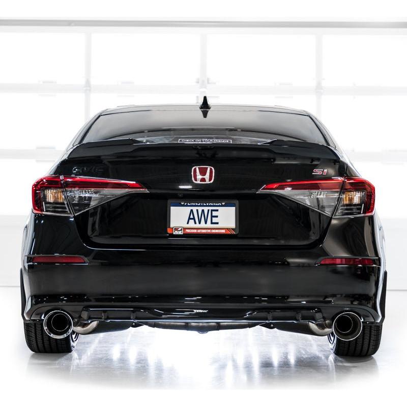 AWE Tuning 22+ Honda Civic Si/Acura Integra Track Edition Catback Exhaust - Dual Chrome Silver Tips - NP Motorsports