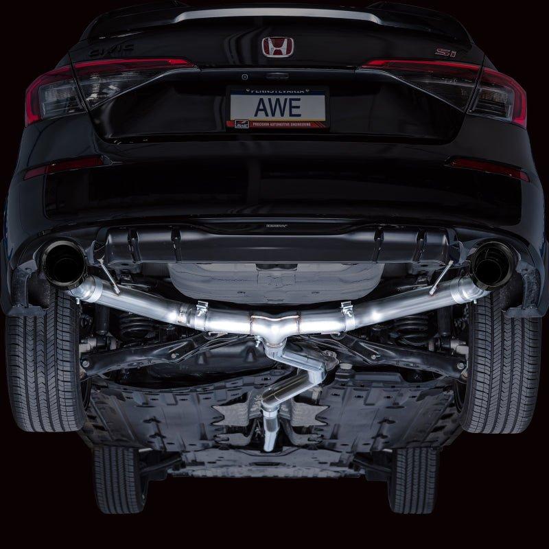 AWE Tuning 22+ Honda Civic Si/Acura Integra Track Edition Catback Exhaust - Dual Diamond Black Tips - NP Motorsports