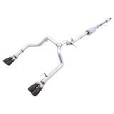 AWE Tuning 4th Gen GM 1500 5.3L 0FG Catback Split Rear Exit (w/ Bumper Cutouts) - Quad Diamond Tips - NP Motorsports