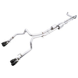 AWE Tuning 4th Gen GM 1500 6.2L 0FG Catback Split Rear Exit (w/ Bumper Cutouts) - Quad Diamond Tips - NP Motorsports