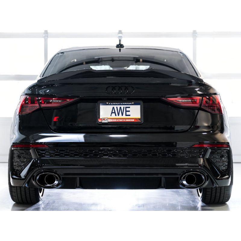 AWE Tuning Audi 22-23 8Y RS3 Cat-Back Track Edition Exhaust System - No Tips - NP Motorsports