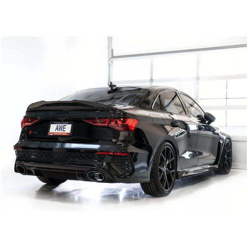 AWE Tuning Audi 22-23 8Y RS3 Cat-Back Track Edition Exhaust System - No Tips - NP Motorsports