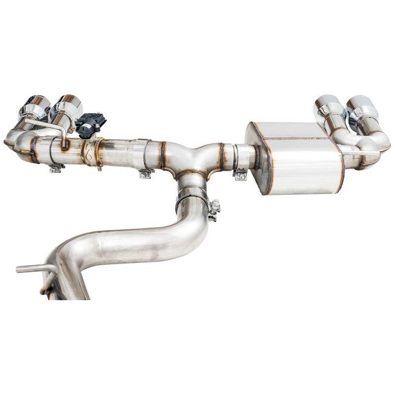 AWE Tuning Audi 8V S3 SwitchPath Exhaust w/Chrome Silver Tips 102mm - NP Motorsports