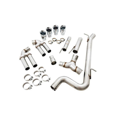 AWE Tuning Audi 8V S3 Track Edition Exhaust w/Chrome Silver Tips 102mm - NP Motorsports